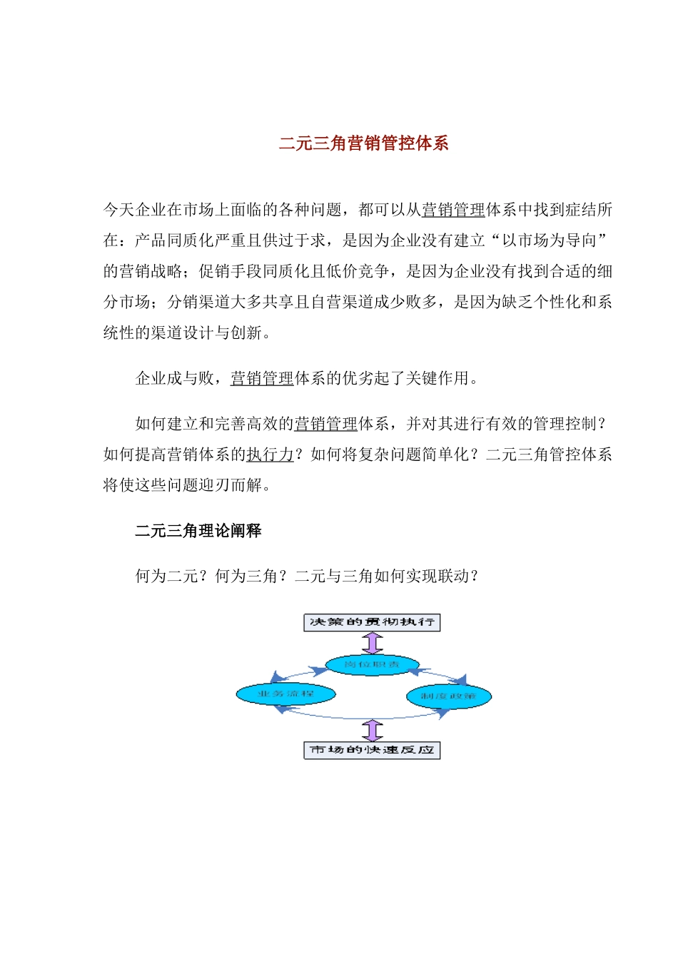 二元三角营销管控体系(1)_第1页