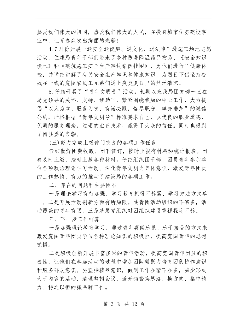 2024年度共青团工作总结_第3页