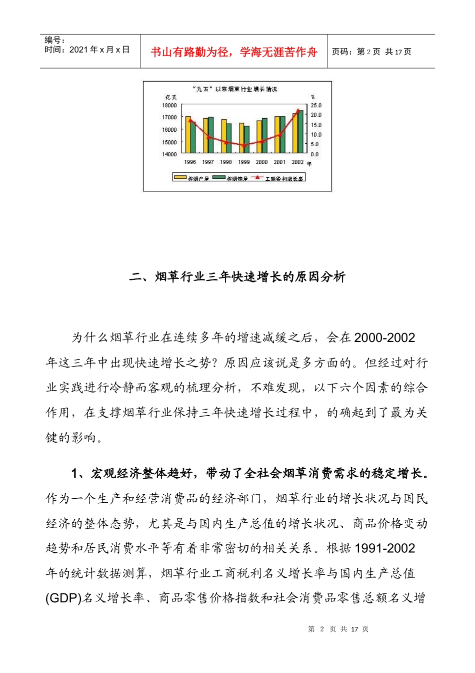 烟草行业三年快速增长的原因分析及变动态势_第2页