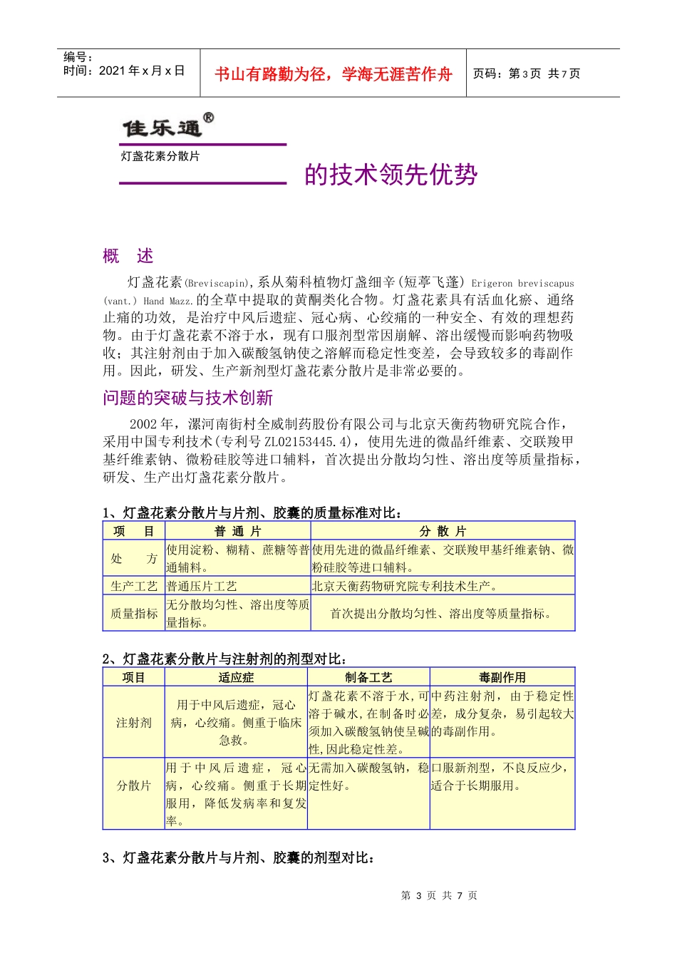 灯盏花素分散片学术推广资料_第3页