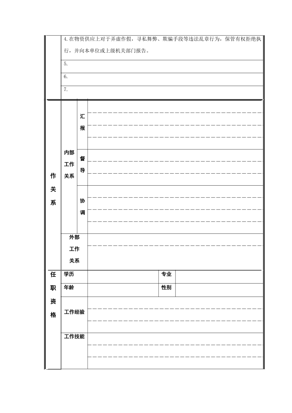 综合库保管员岗位说明书_第2页