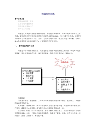 有效沟通的原则与技巧