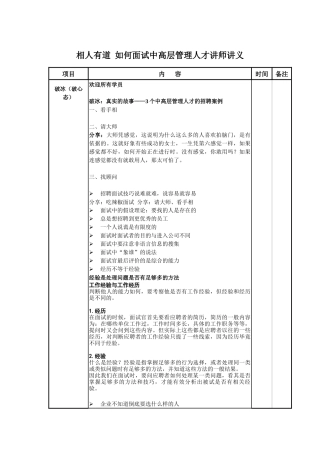 相人有道_如何面试中高层管理人才讲师讲义