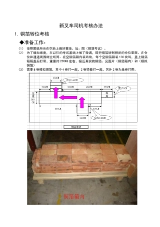 新叉车司机考核方案
