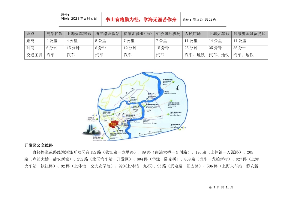 漕河泾田州路项目市场报告及价格建议_第3页