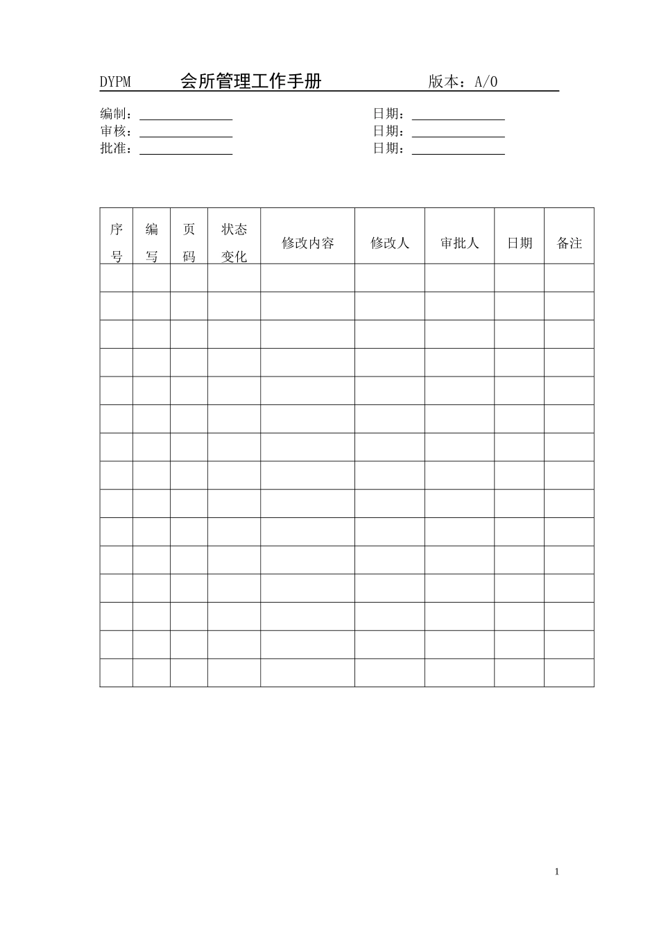 物业管理公司会所管理工作手册(15P)_第2页