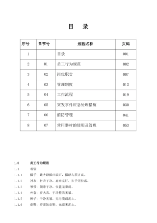 知名物业保安工作手册