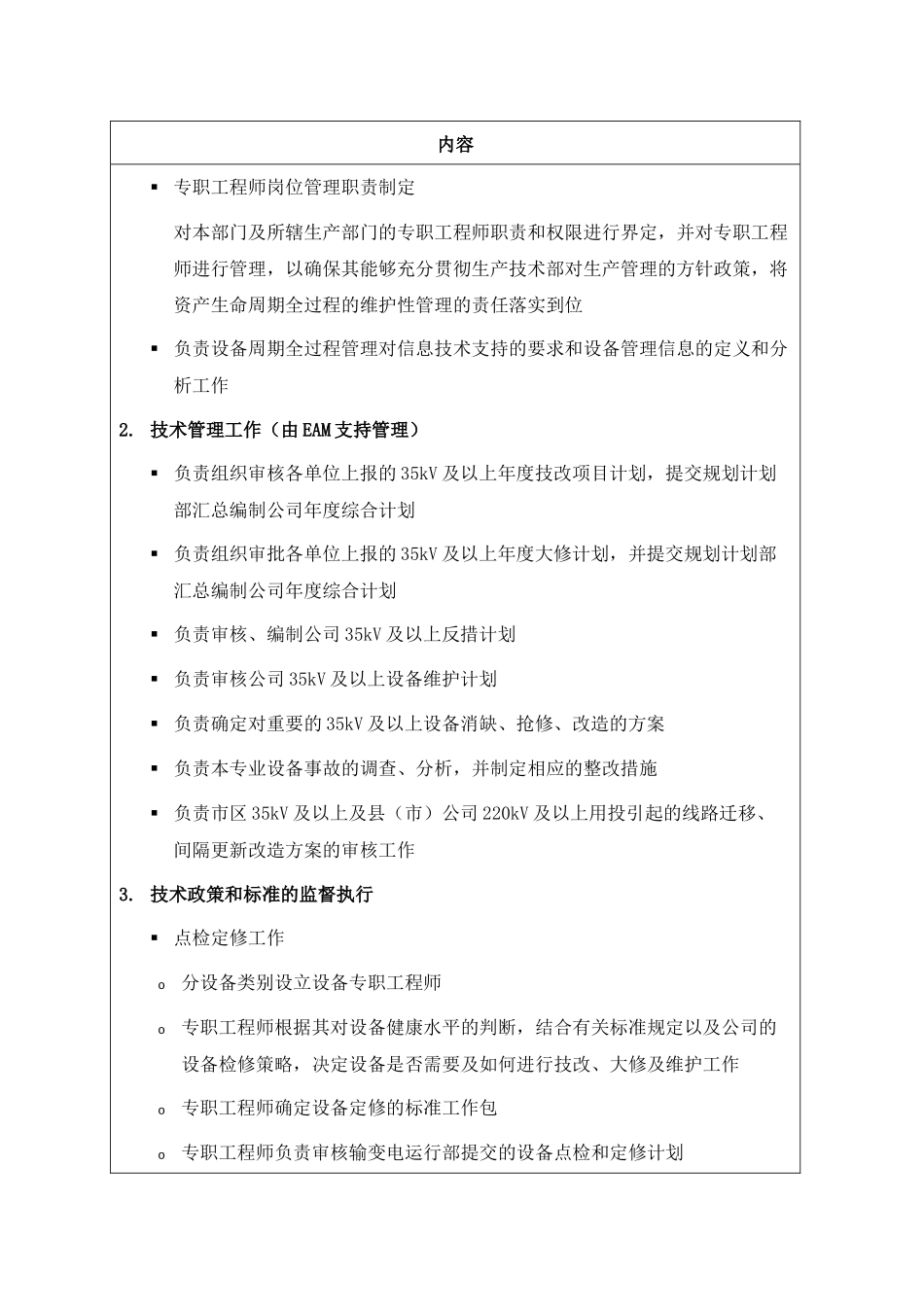职位说明书-某供电公司生产技术部部门_第2页