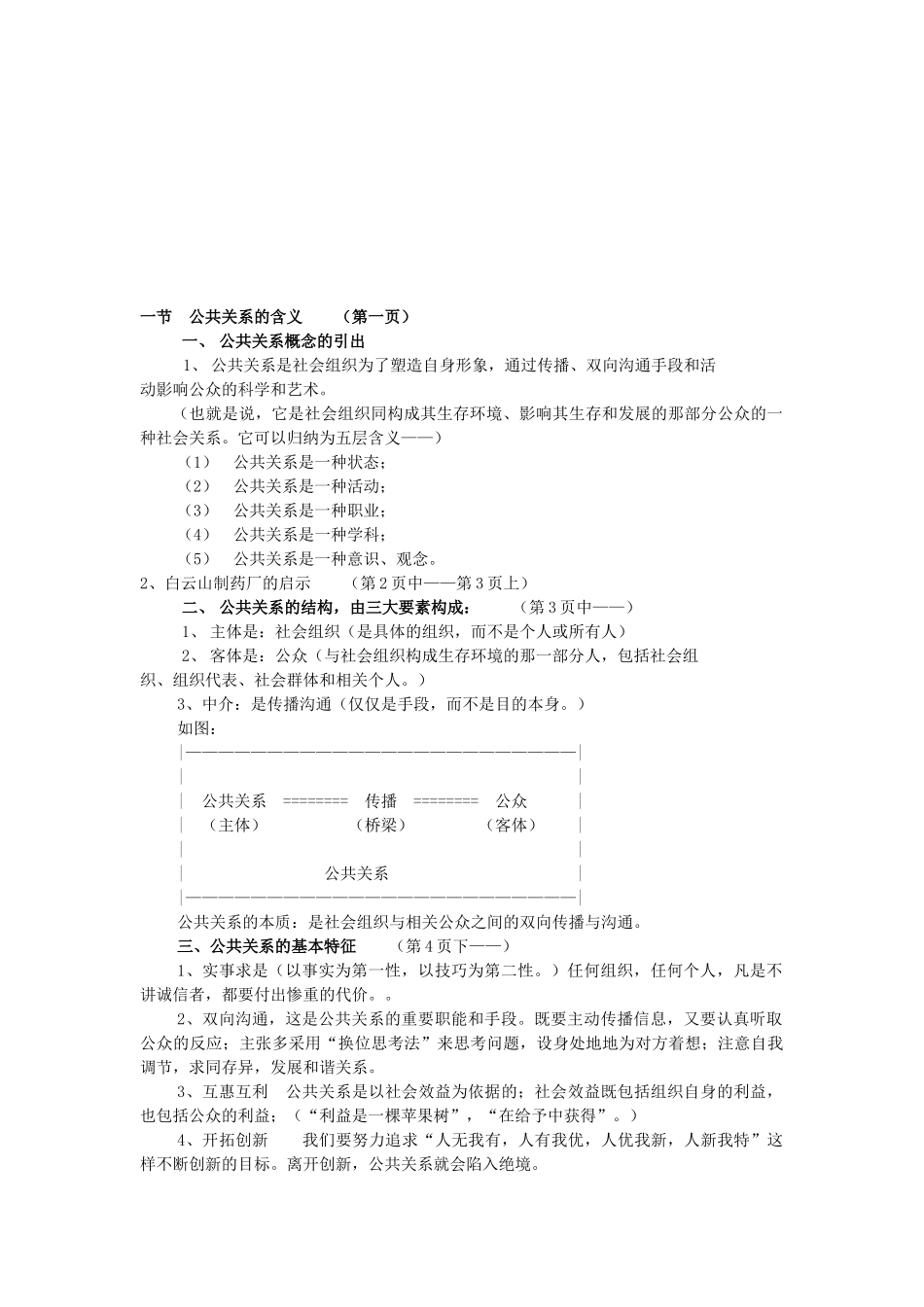 公共关系的三大要素与基本功能_第1页