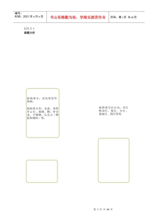 灯具-市场调查报告1