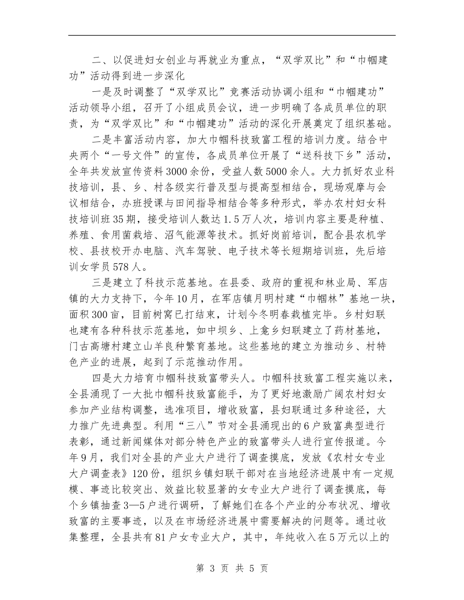 2024乡镇妇联工作总结_第3页