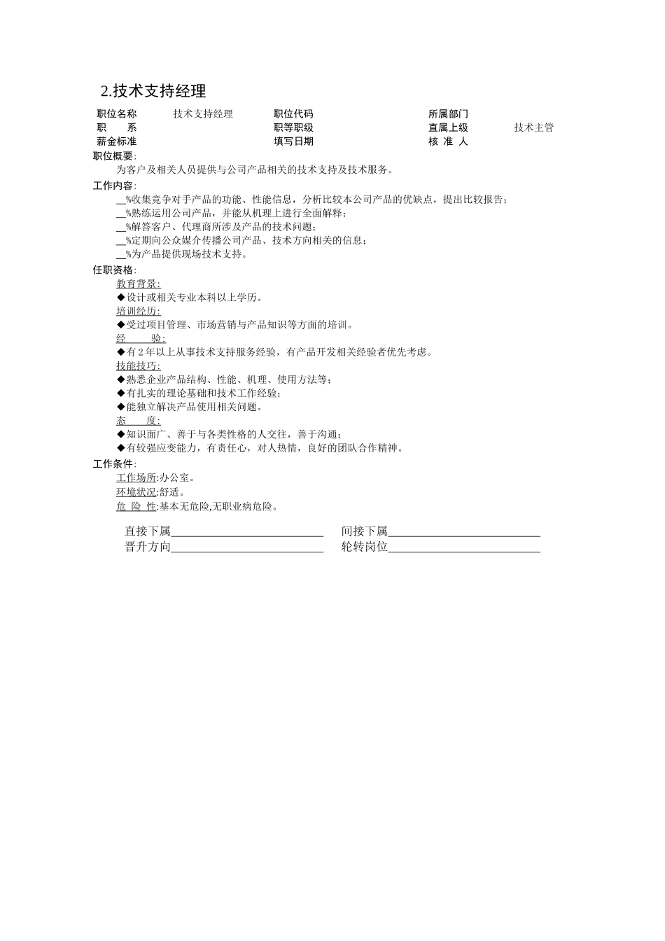 某有限公司技术部各岗位职责大全_第3页