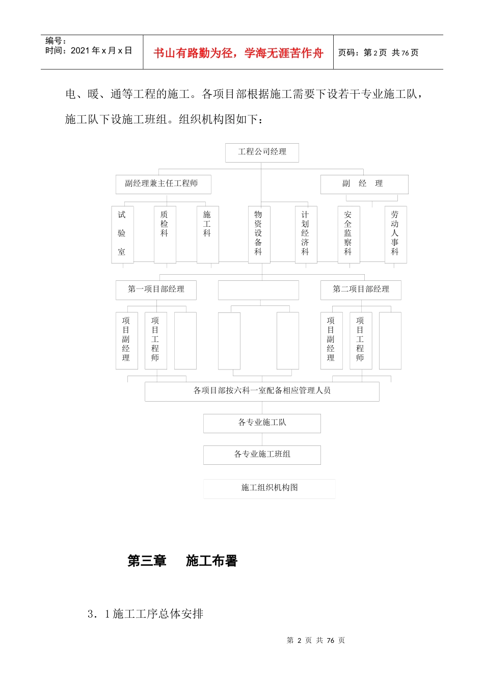 火电厂施工组织设计_第2页