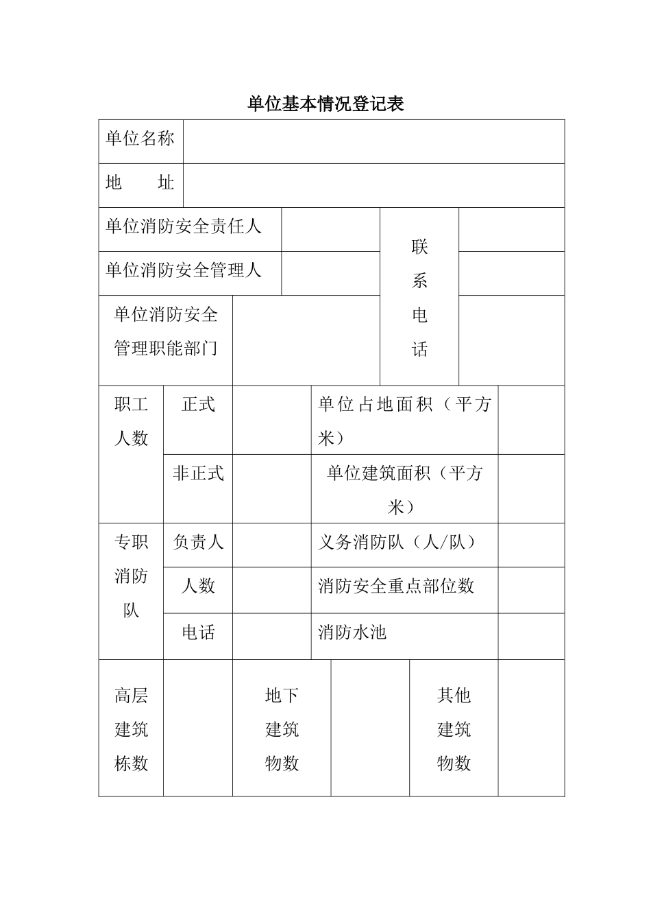 消防安全重点单位防火档案_第3页