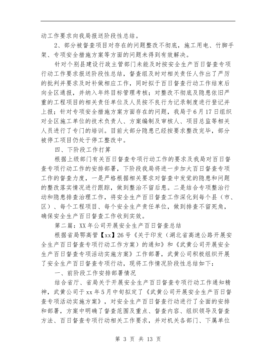 安全生产百日督查总结_第3页
