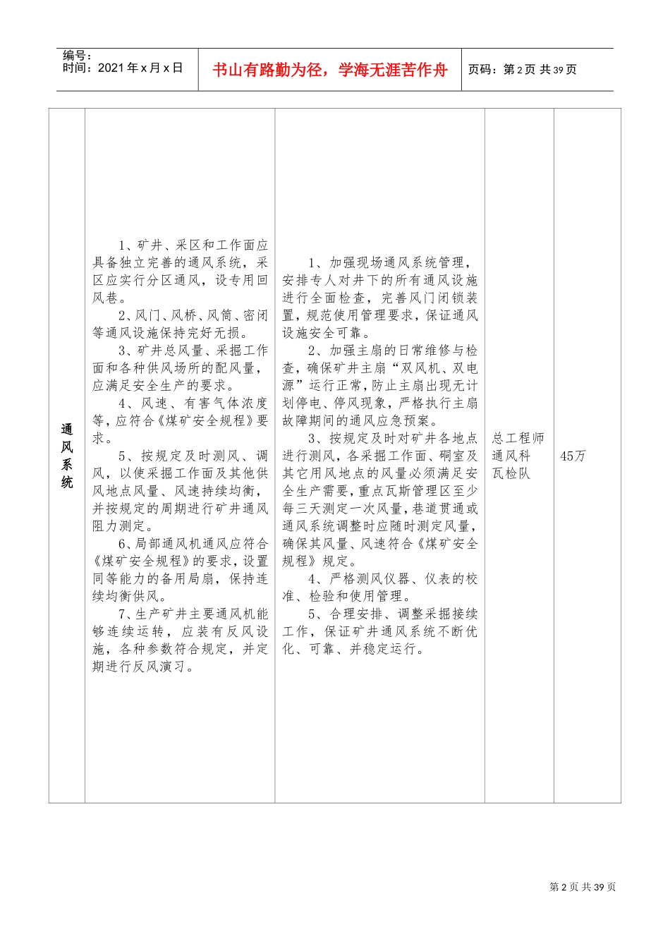 煤矿重大安全风险管控措施(2017年)(DOC34页)_第3页