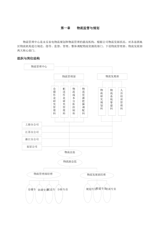 物流监管规划与作业