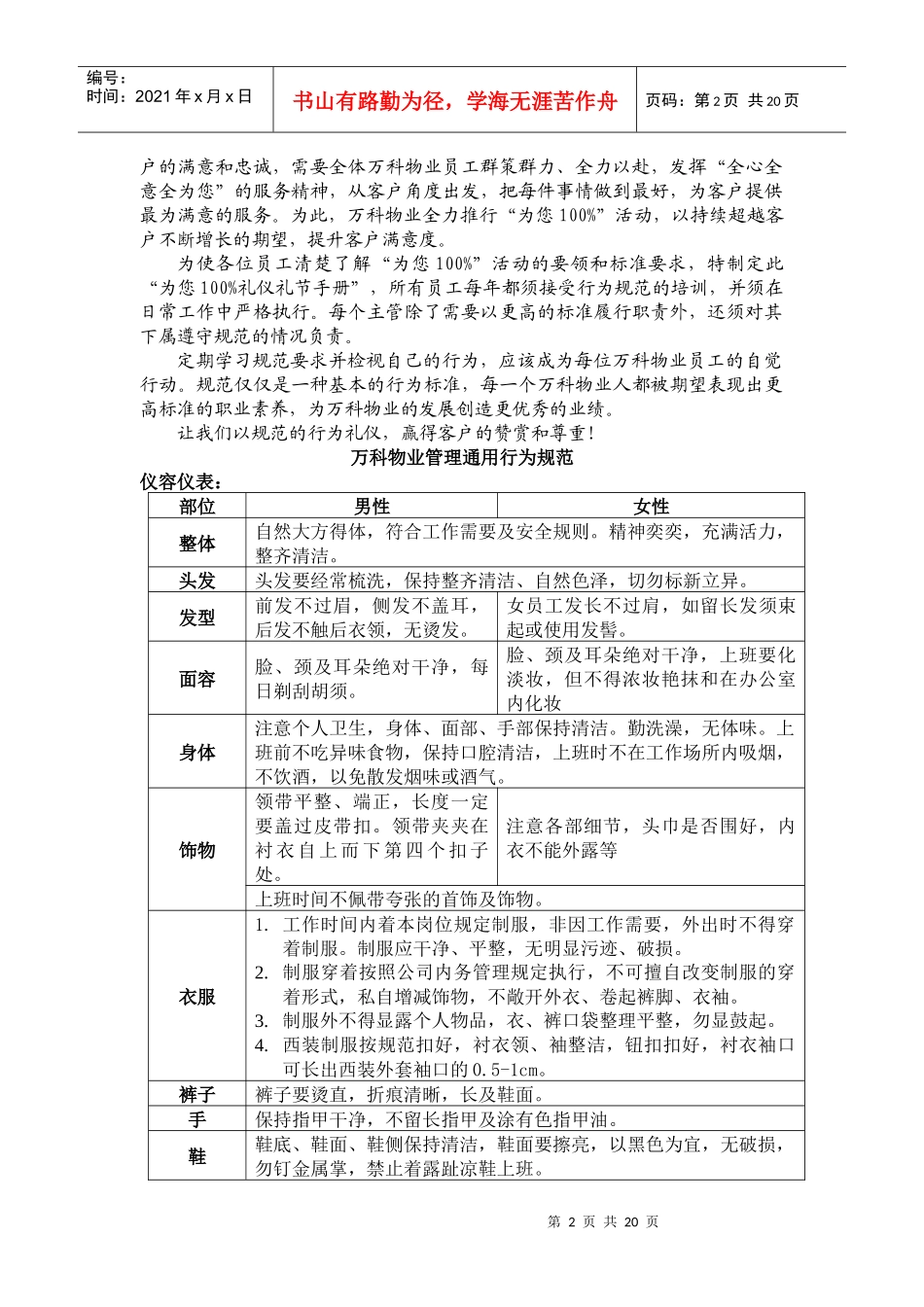 物业公司礼仪礼节手册_第2页