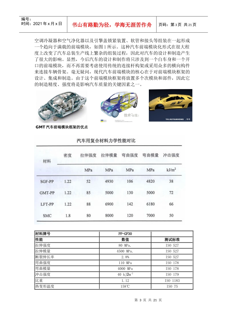 热塑性SMC模压片材汽车件_第3页
