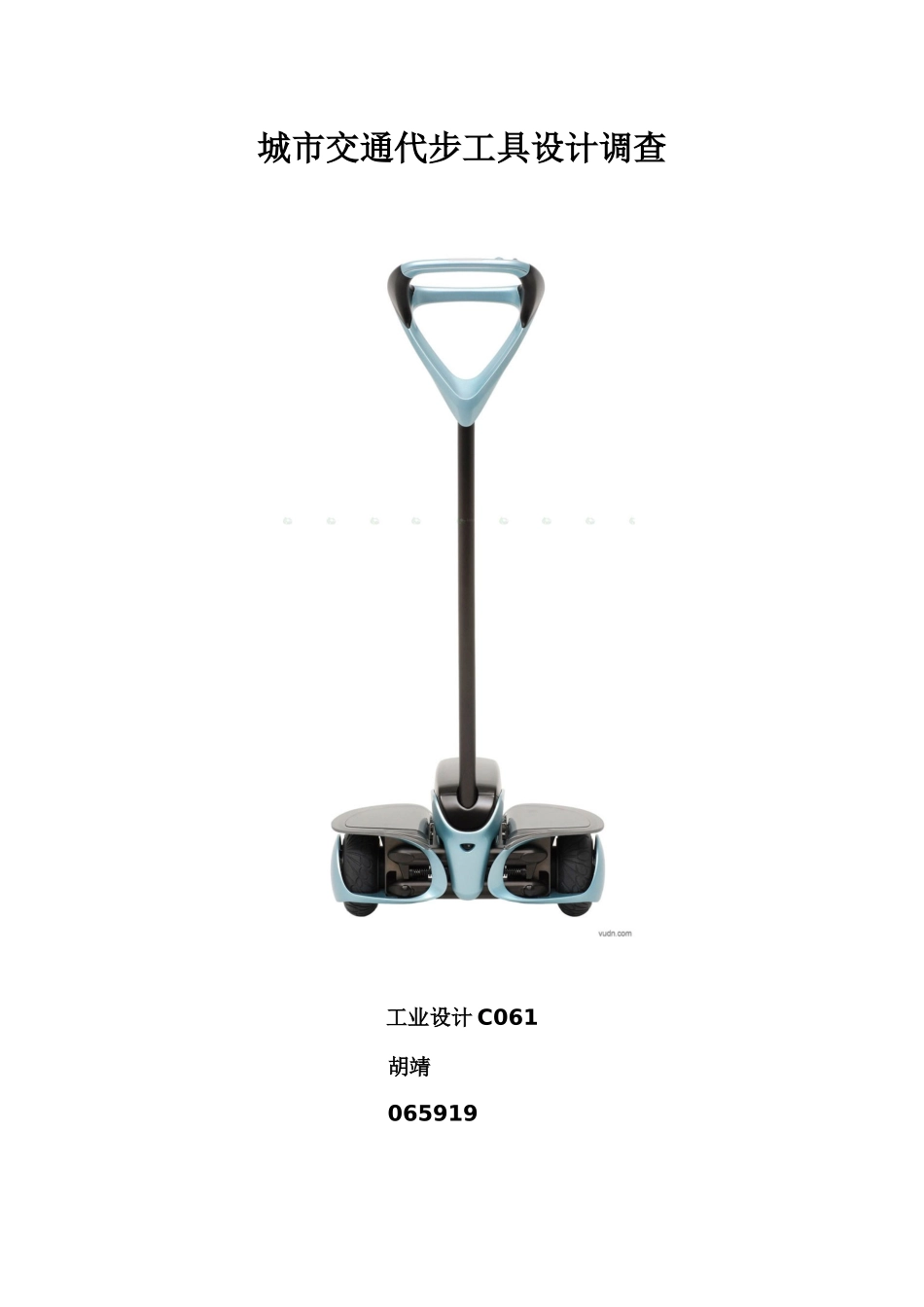 代步工具市场调查_第1页