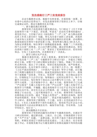 发改委践行三严三实党政报告