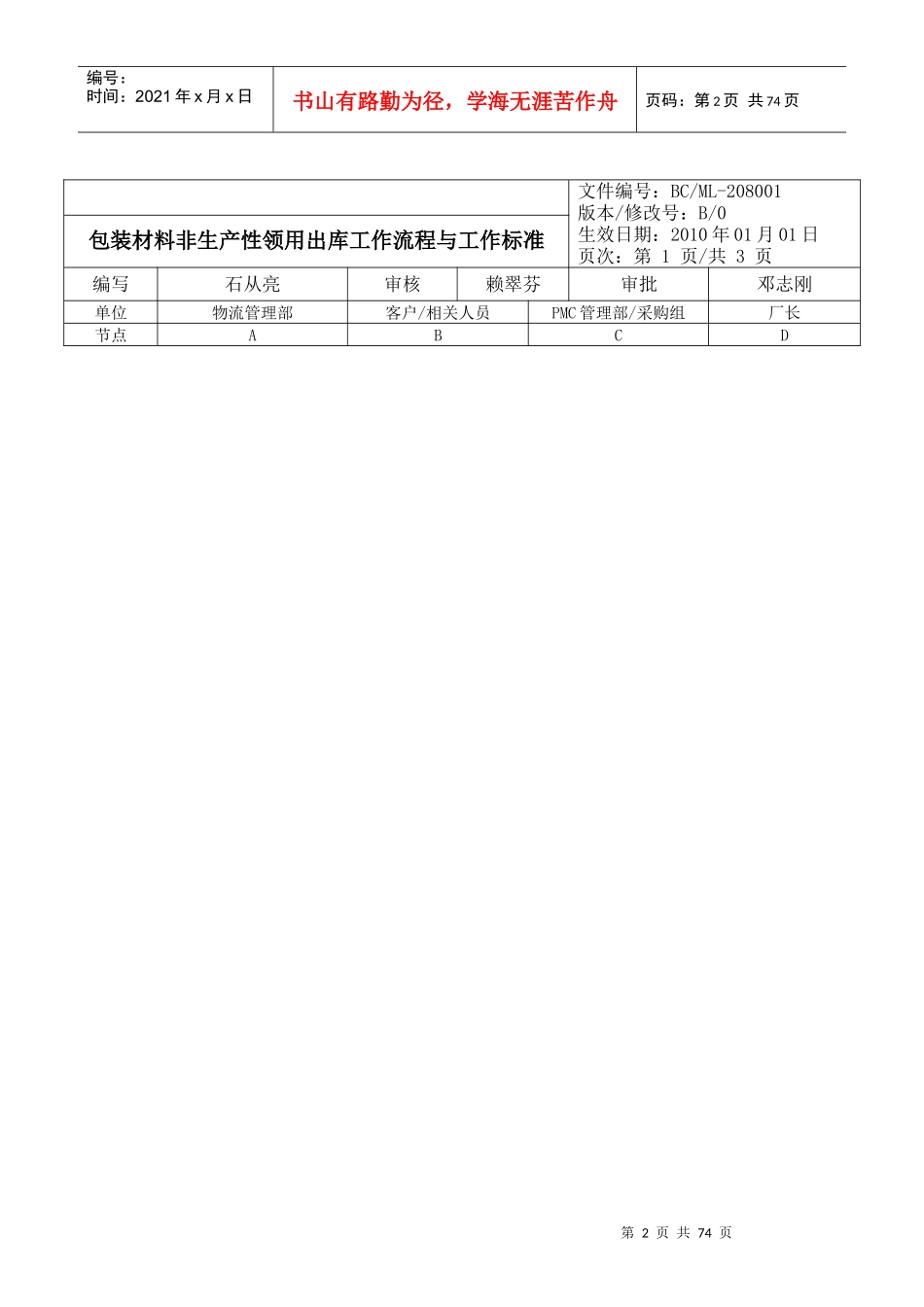 物流管理部工作流程_第2页