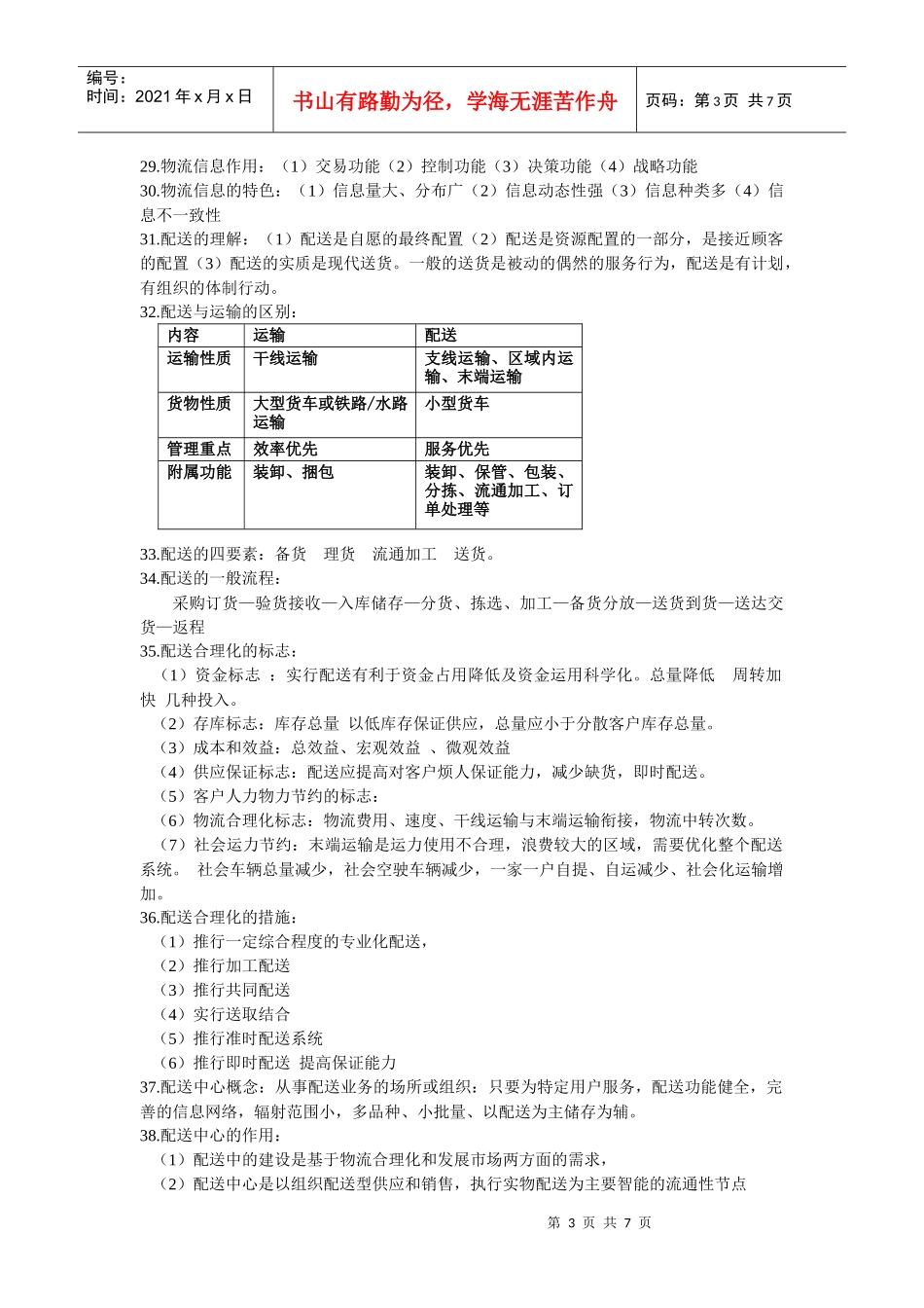 物流管理要点_第3页