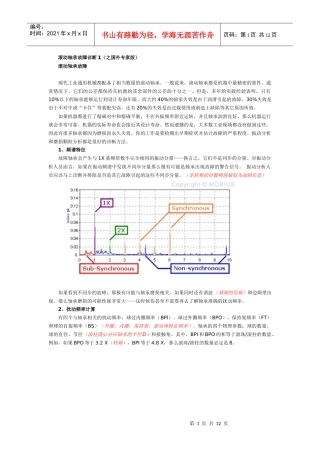 滚动轴承故障诊断分析-专家版