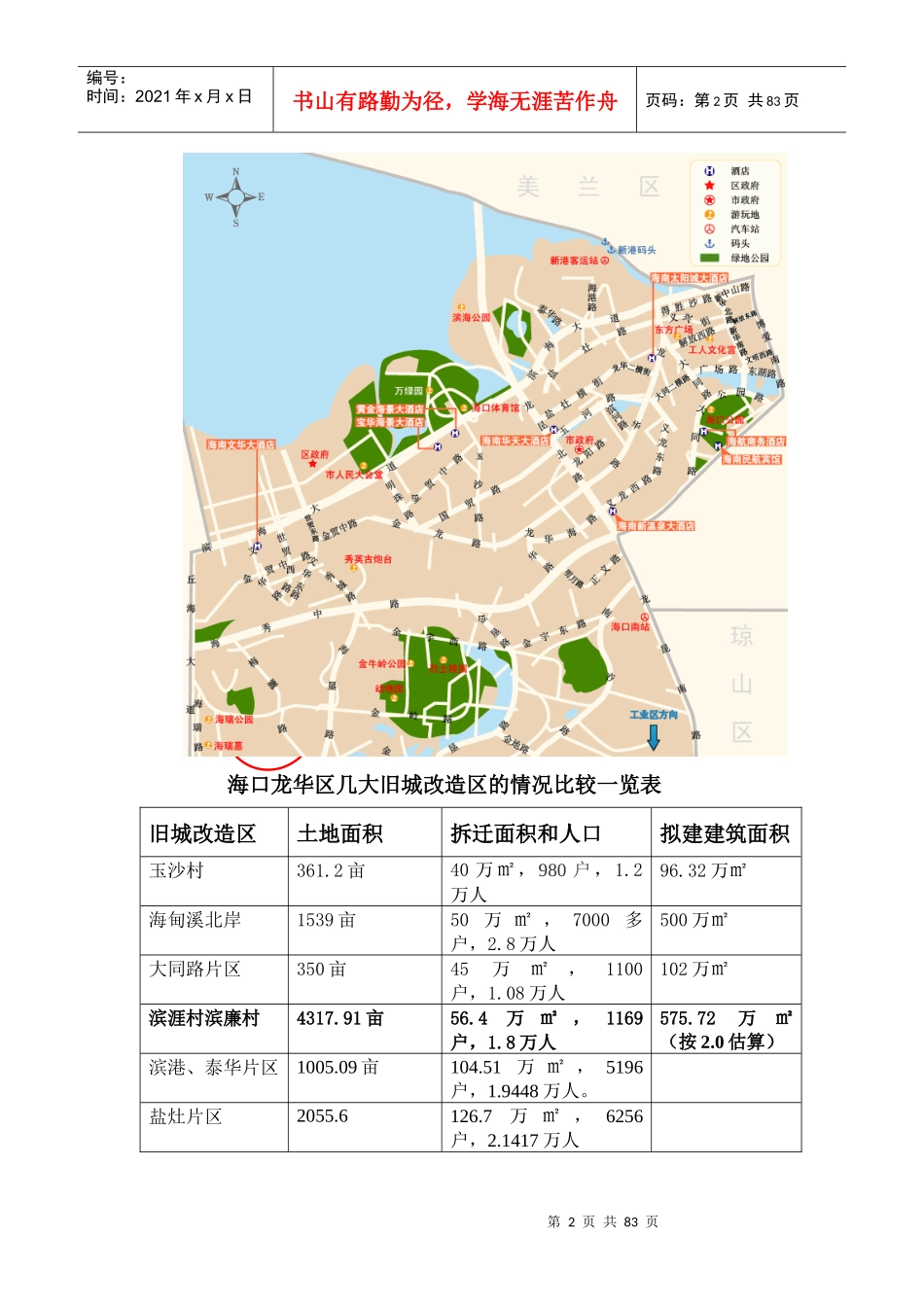 滨涯村片区和滨廉村片区旧城改造项目建议书91452807_第2页