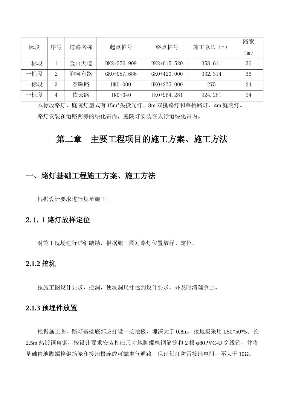 照明工程施工方案培训资料_第2页