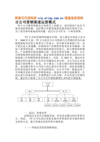 分公司营销渠道运营模式(12)
