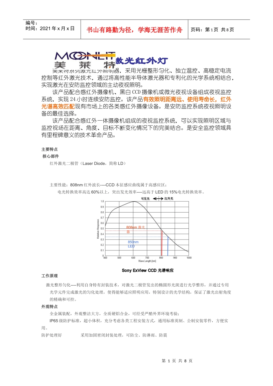 激光红外灯常规产品相关资料_第1页