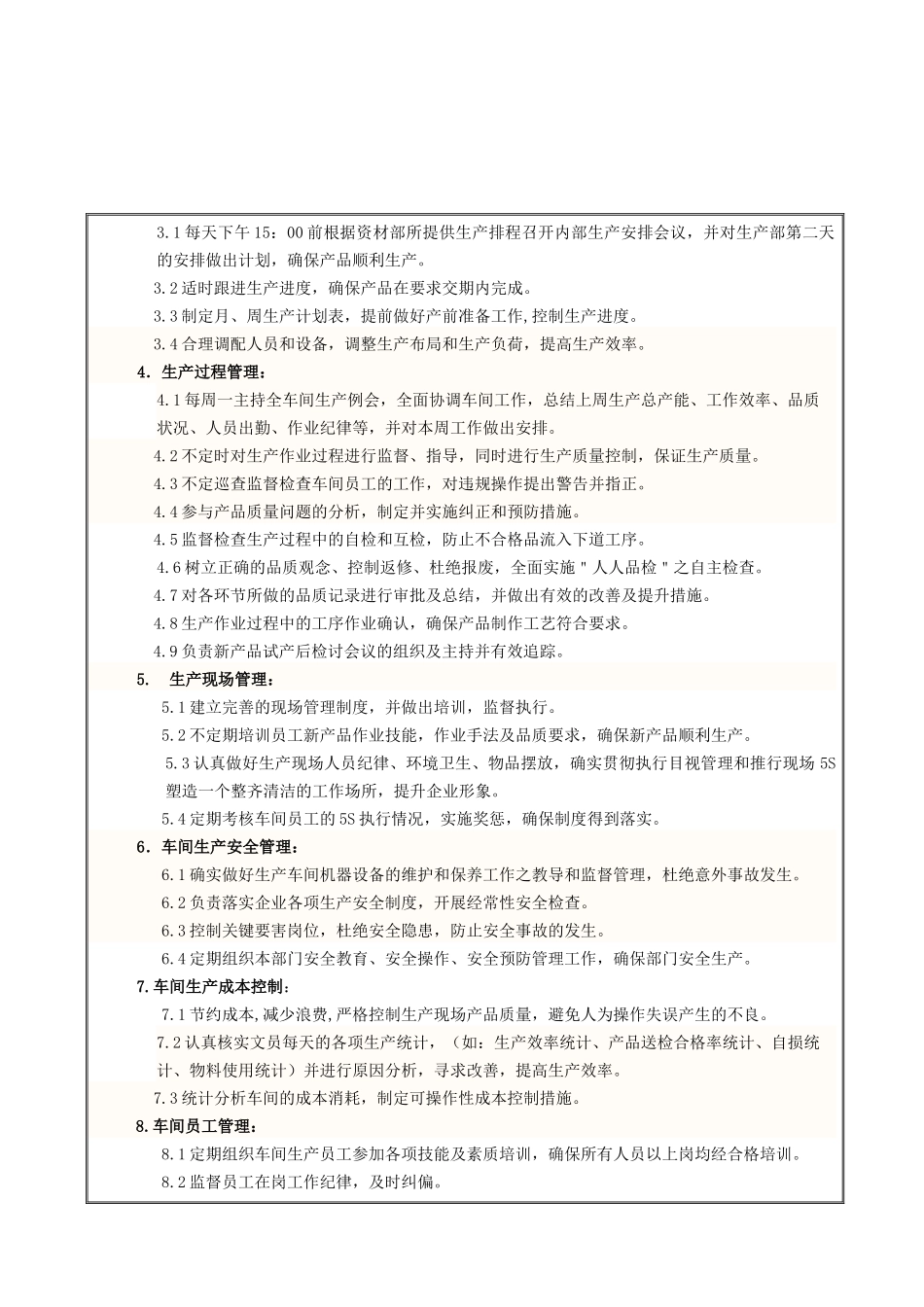 生产部组织架构及岗位职责(XXXX-08-02)_第3页