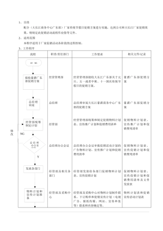 大长江厂家促销活动指导文件