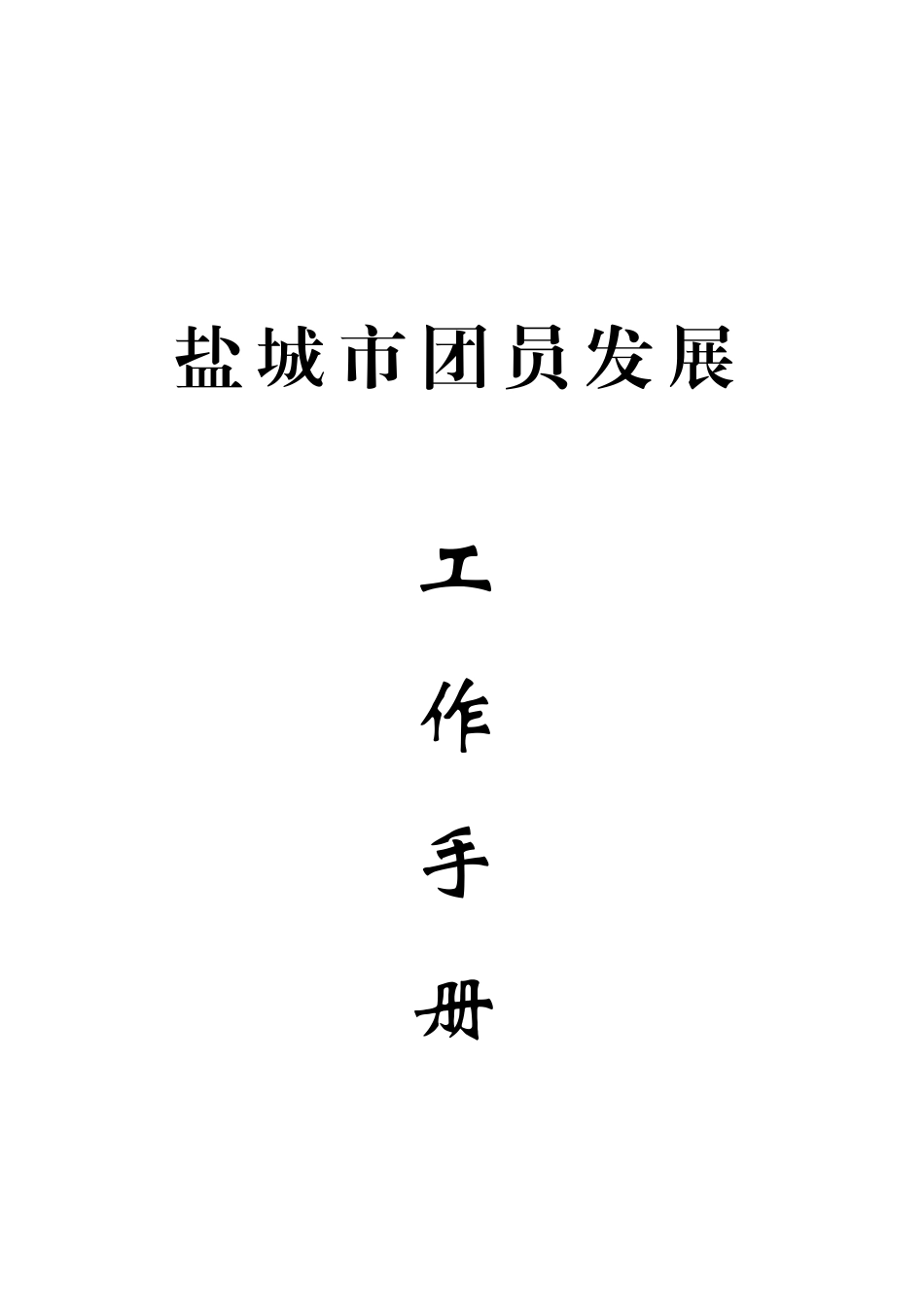 某某市团员发展工作手册_第1页