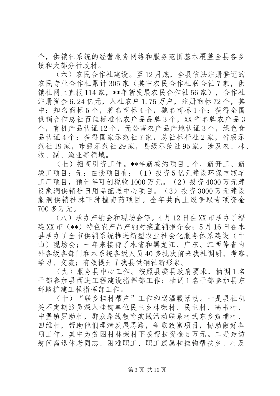 供销社工作总结和工作计划范文_第3页