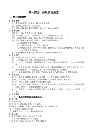热线接听要素