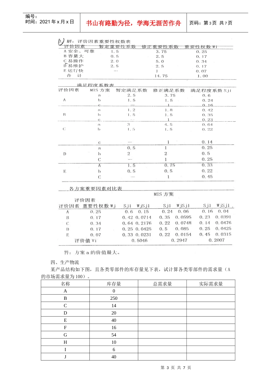 物流师国家职业资格二级操作技能_第3页