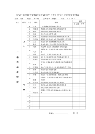 城北分校工商组（校部）-西安广播电视大学城北分校XXXX