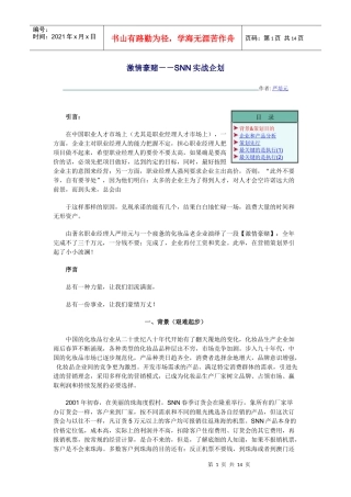 激情豪赌－－SNN实战企划