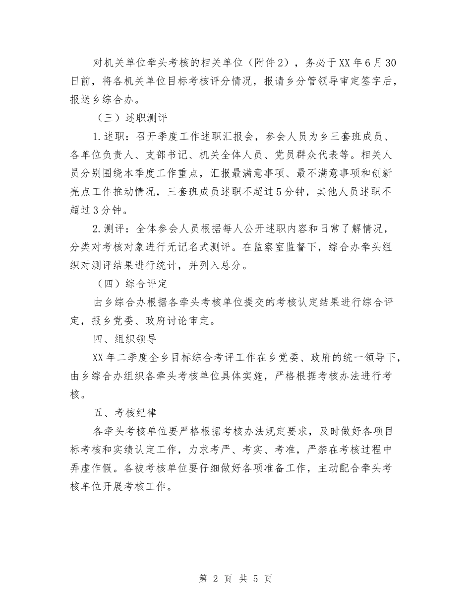 2024年二季度目标综合考评工作方案与2024年交通局党团员志愿服务工作方案汇编_第2页