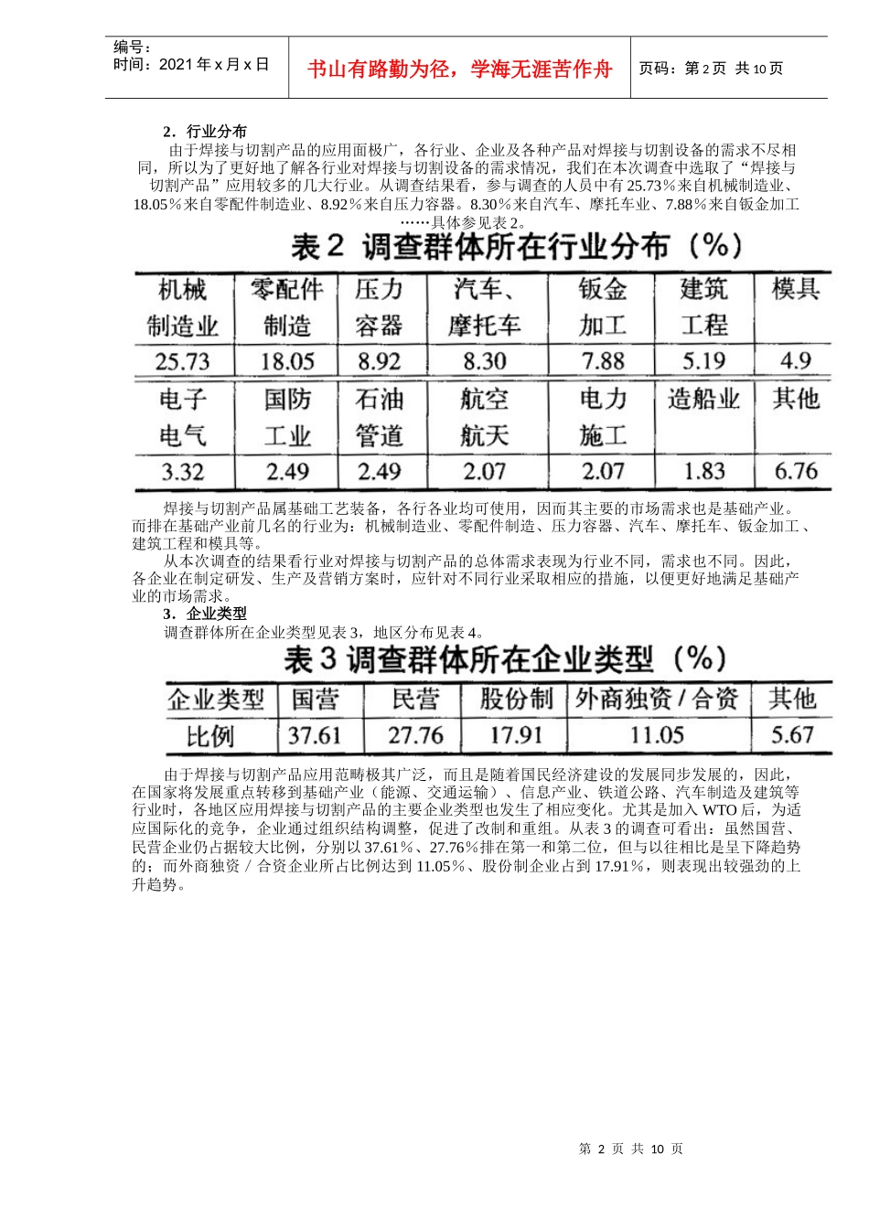 焊接与切割产品应用调查(1)_第2页