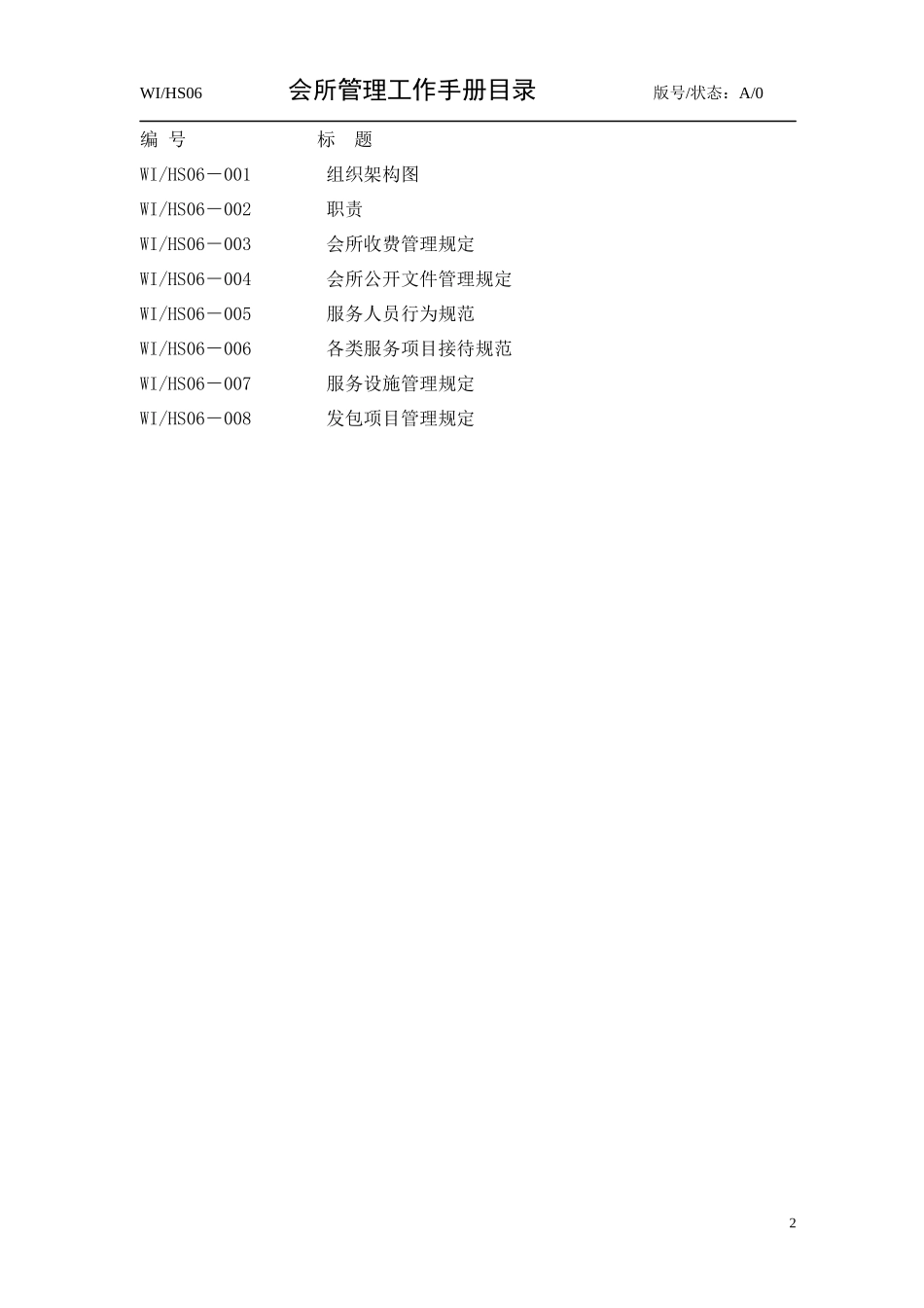 物业管理公司会所管理工作手册_第3页