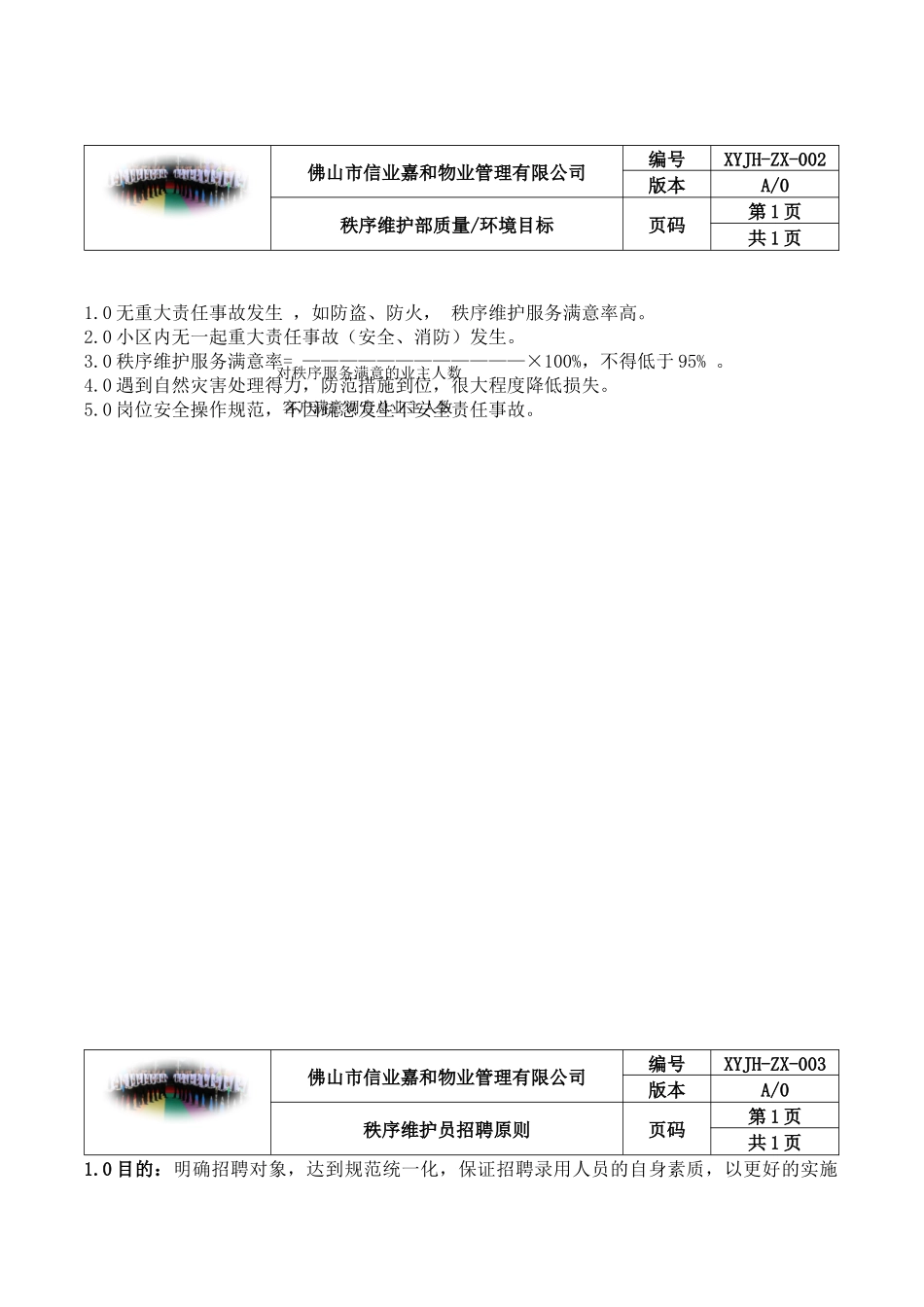 物业保安工作手册(完整版)_第2页