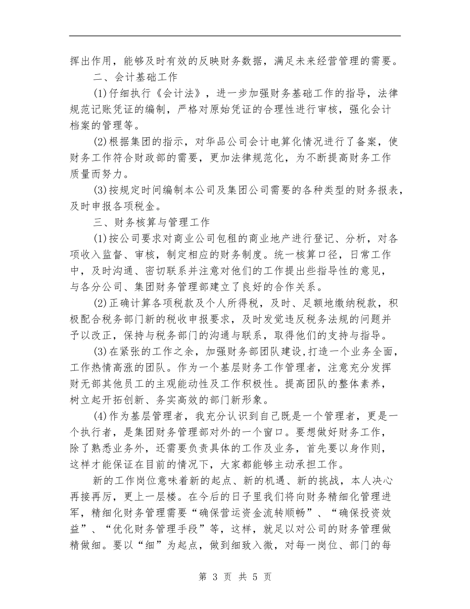 外账会计工作总结_第3页