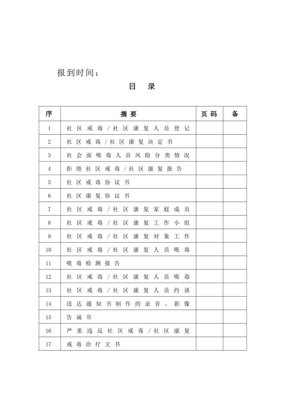 某社区戒毒人员管理档案_第3页