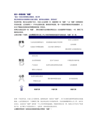 设计一张培训的“地图”