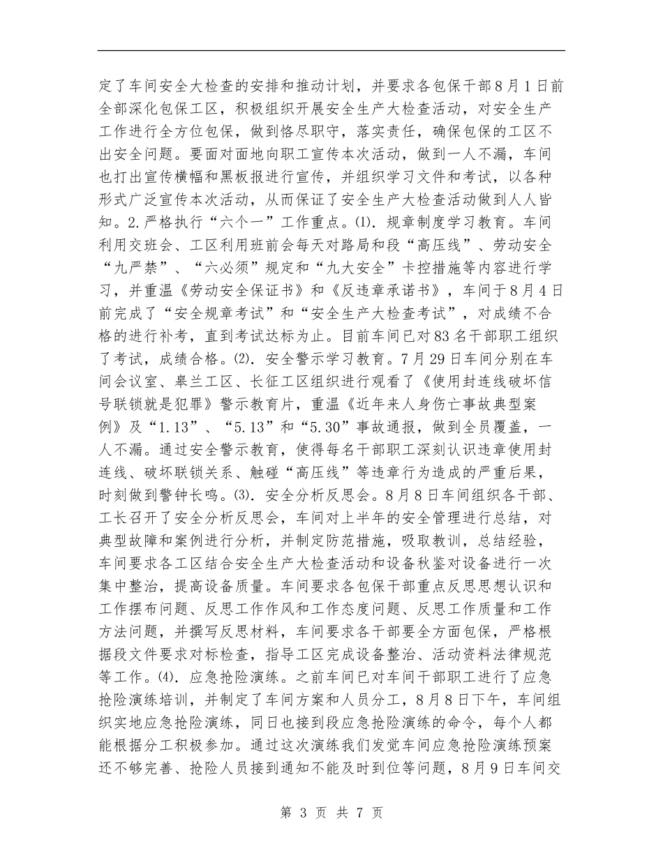 车间安全生产大检查总结_第3页