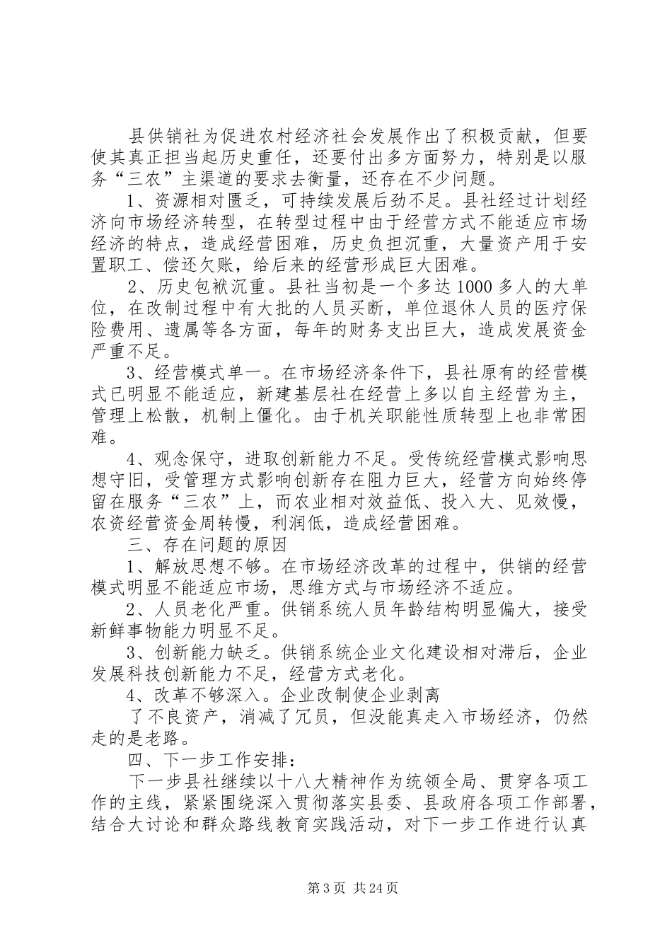 供销社总结和计划_第3页