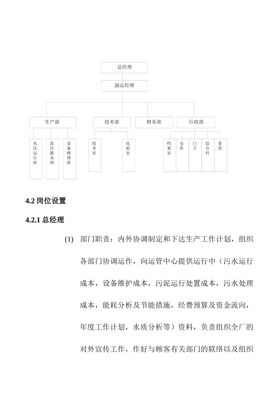 污水处理厂部门设置及职责_第2页